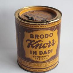 Boîte tôle lithographiée cube bouillon Knorr 500 cubes