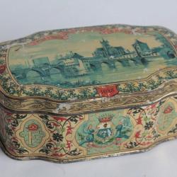 Boîte tôle lithographiée Sucre d'Orge des Religieuses Moret