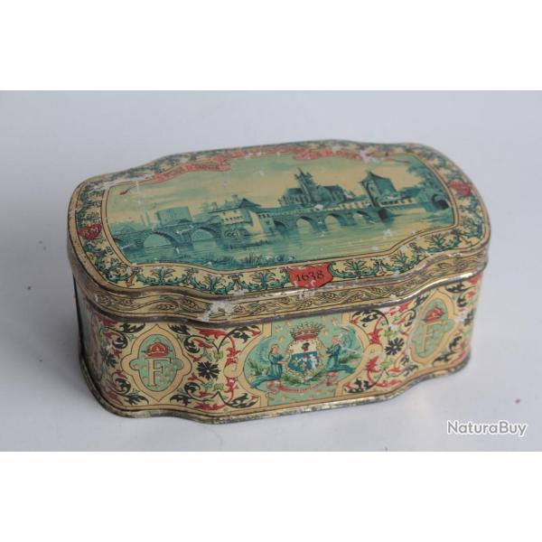 Bo�te t�le lithographi�e Sucre d'Orge des Religieuses Moret