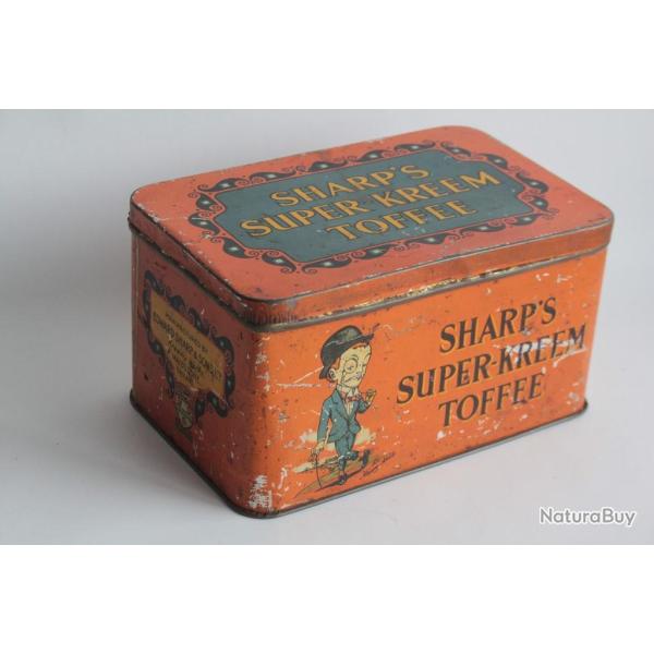 Bo�te t�le lithographi�e Caf� Sharp's Super-Kreem Toffee Sir Kreemy Knut