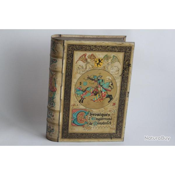 Bo�te Livre t�le lithographi�e Chroniques d'Enguerrand de Monstrelet