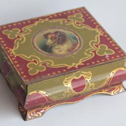 Boîte tôle lithographiée biscuits Peek Frean & Co Chien