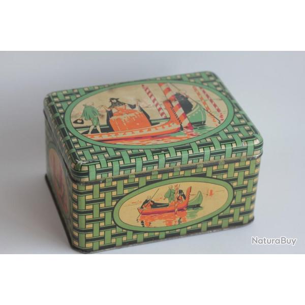Bo�te t�le lithographi�e Biscuits l'amandier Bellegarde