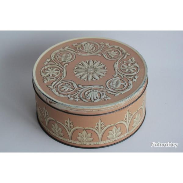 Bo�te biscuits t�le lithographi�e Huntley & Palmers England d�cor floral