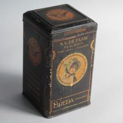 Boîte chocolat cacao Breda tôle lithographiée N.V. De Faam