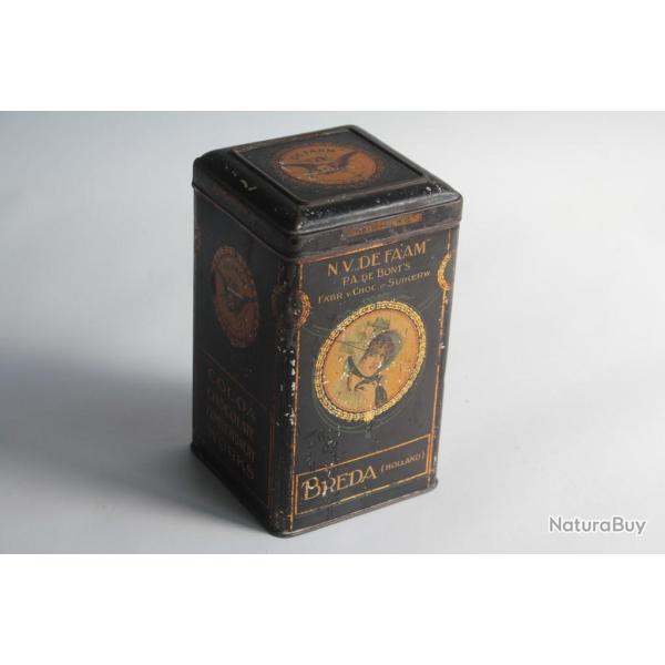 Bo�te chocolat cacao Breda t�le lithographi�e N.V. De Faam