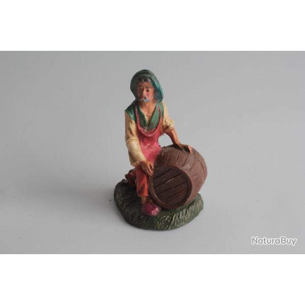Figurine vintage Composition m�tier tonnelier Italie