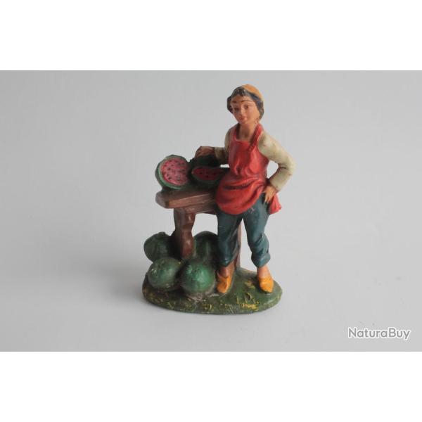 Figurine vintage Composition m�tier marchand Italie