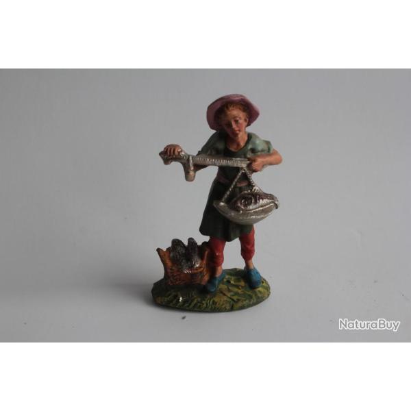 Figurine vintage Composition M�tier poissonnier Italie