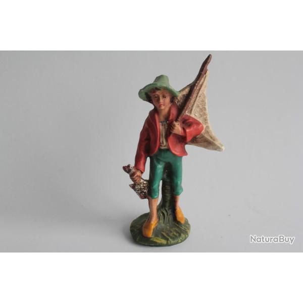 Figurine vintage Composition M�tier p�cheur Italie