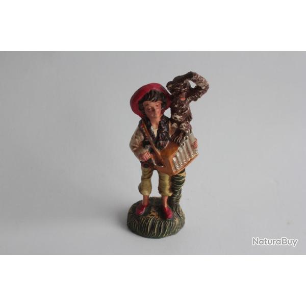 Figurine vintage Composition M�tier musicien singe Italie
