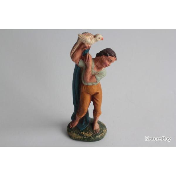 Figurine vintage Composition M�tier fauconnier Italie