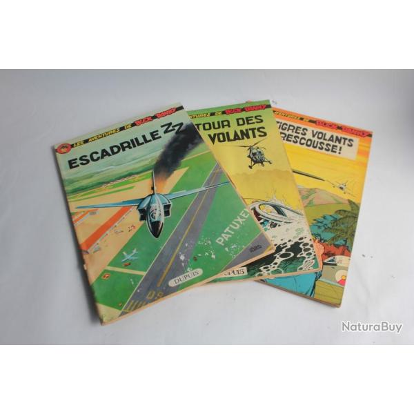 3 BD Les aventures de Buck Danny n25-26-73 EO 1961-1962