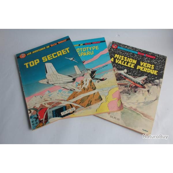 3 BD Les aventures de Buck Danny n21-22-23 EO 1960
