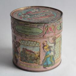 Boîte tôle lithographiée Lebkuchen Nürnberg Allemagne