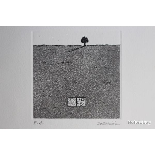 Gravure lithographi�e Doroteo ARN�IZ �preuve d'artiste