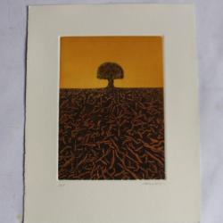 Gravure lithographiée Doroteo ARNÁIZ