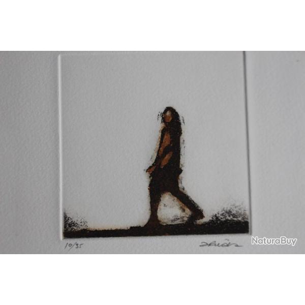 Gravure lithographi�e Doroteo ARN�IZ Caminante de la paz