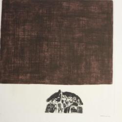 Gravure lithographiée Doroteo ARNÁIZ Homogénéisation du groupe