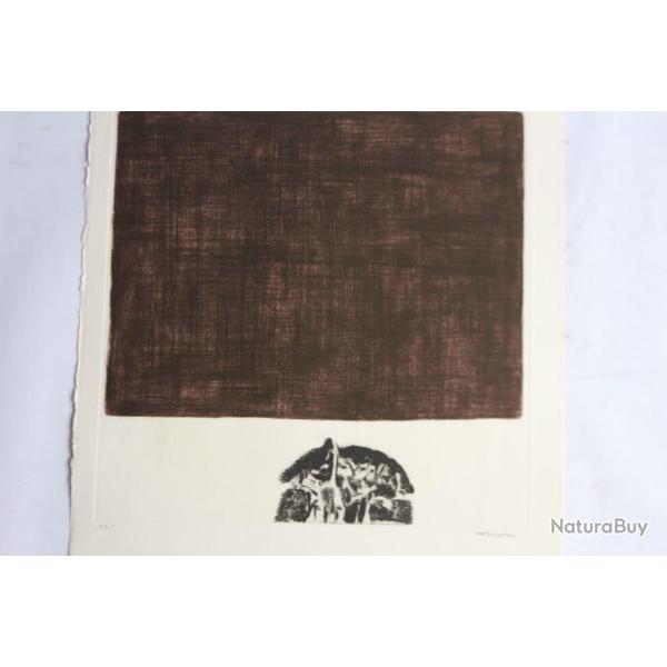 Gravure lithographi�e Doroteo ARN�IZ Homog�n�isation du groupe