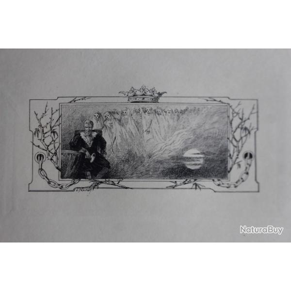 Gravure lithographi�e Gustave FRAIPONT XIXe si�cle