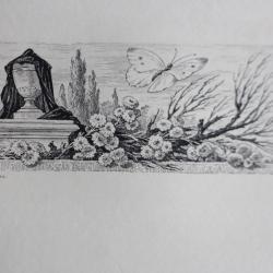 Gravure lithographiée Régereau XIXe siècle