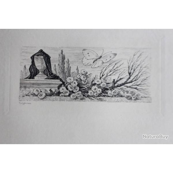 Gravure lithographi�e R�gereau XIXe si�cle