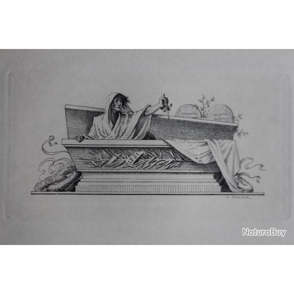 Gravure lithographi�e H. DANGER XIXe si�cle