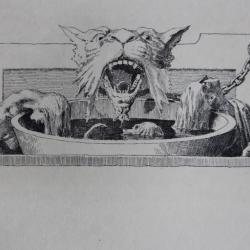 Gravure lithographiée H. DANGER XIXe siècle