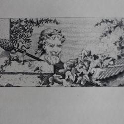 Gravure lithographiée G. Alaux XIXe siècle