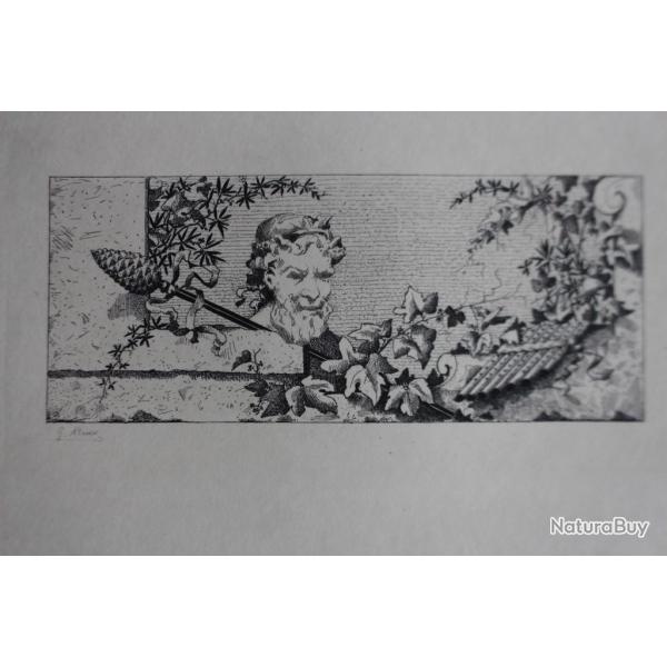 Gravure lithographi�e G. Alaux XIXe si�cle
