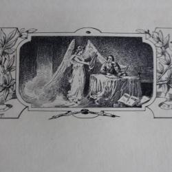 Gravure lithographiée Gustave FRAIPONT XIXe siècle