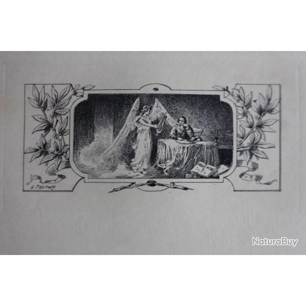 Gravure lithographi�e Gustave FRAIPONT XIXe si�cle