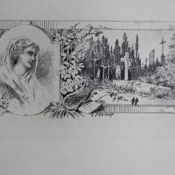 Gravure lithographiée Gustave FRAIPONT XIXe siècle