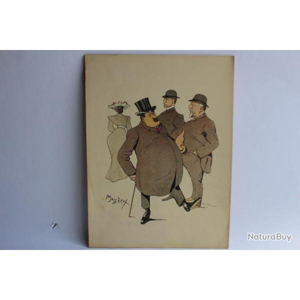 Grande caricature lithographi�e Mass'Beuf