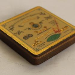 Boite a cigarettes ED. LAURENS Kh&eacute;dive Suisse t&ocirc;le lithographi&eacute;e tabac