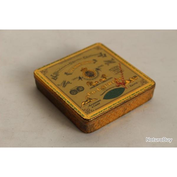 Boite a cigarettes ED. LAURENS Kh�dive Suisse t�le lithographi�e tabac