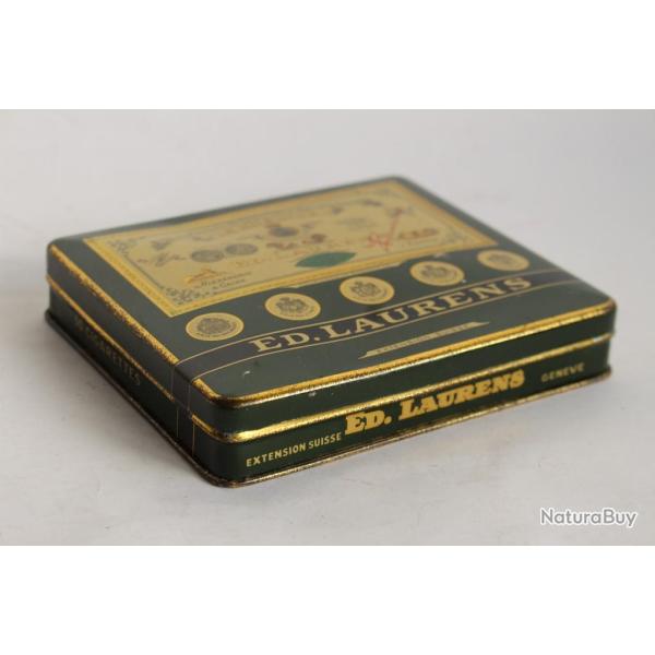 Boite a cigarettes ED. LAURENS Kh�dive Suisse t�le lithographi�e tabac