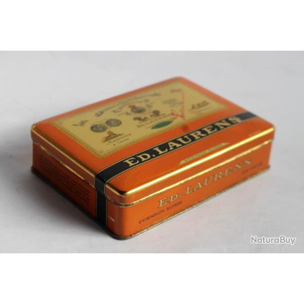 Boite a cigarettes ED. LAURENS Kh�dive Suisse t�le lithographi�e tabac