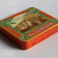 Boite a cigarettes ED. LAURENS Prince de Monaco t&ocirc;le lithographi&eacute;e