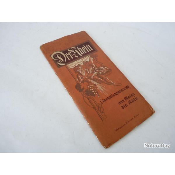 Chromo-panorama Rhin Allemagne 1910