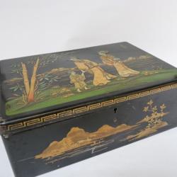 Boite tôle lithographiée Japon Art Nouveau