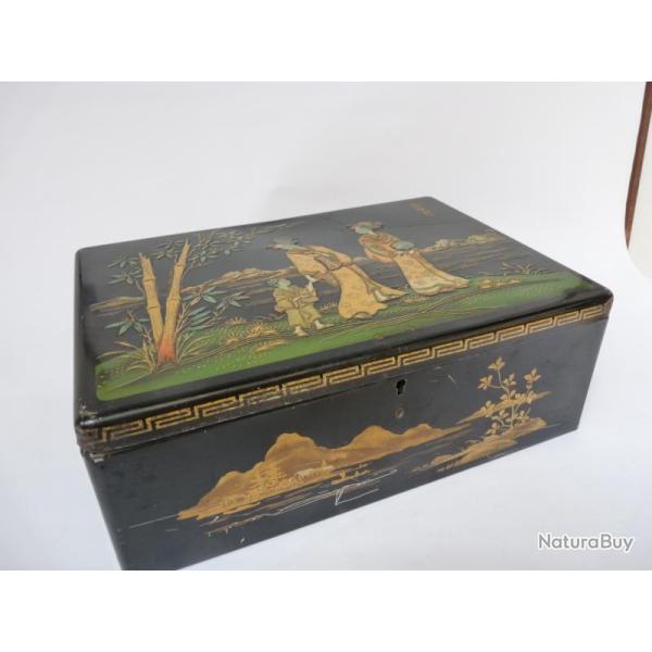 Boite t�le lithographi�e Japon Art Nouveau