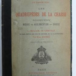Livre Les quadrupèdes de la Chasse Gibier Poil