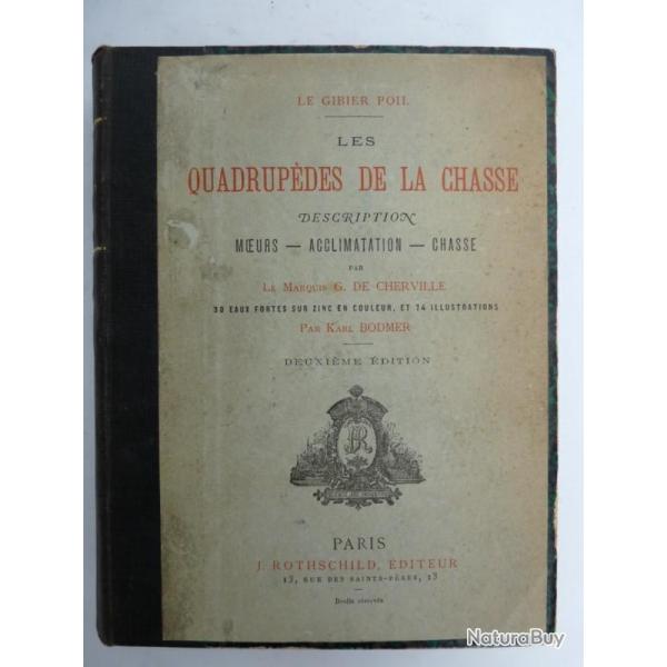 Livre Les quadrupdes de la Chasse Gibier Poil