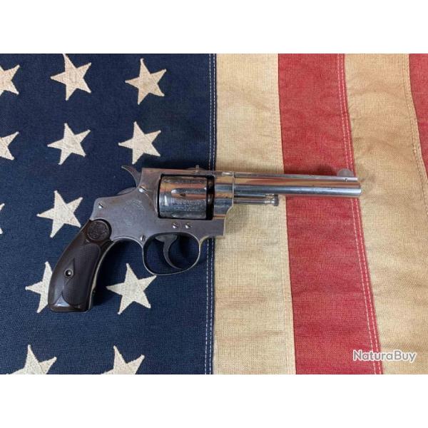 Smith & Wesson Hand Ejector 1st Model DA nickel excellent