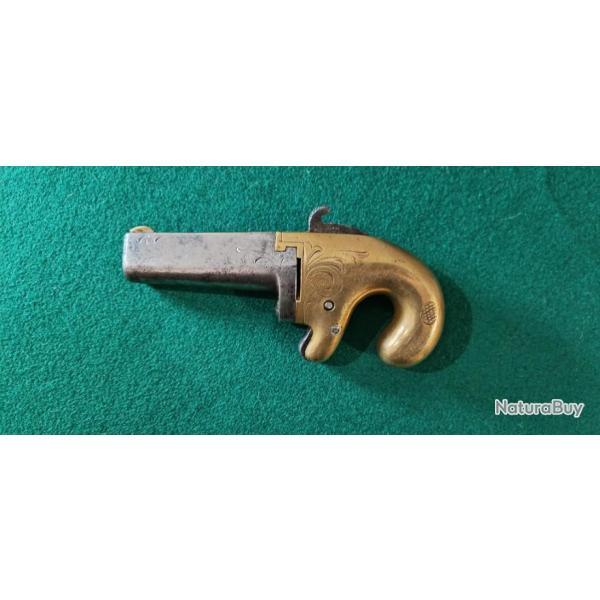 Pistolet Colt � un coup "FIRST MODEL DERINGER en calibre .41 Rimfire � percussion annulaire