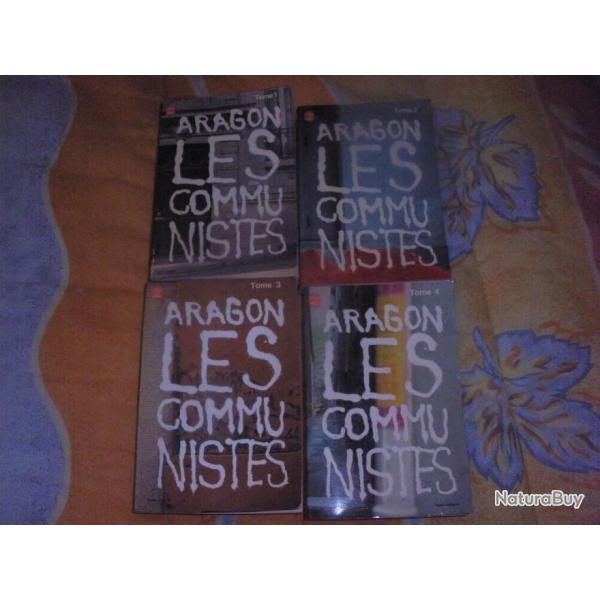 LES COMMUNISTES DE ARAGON en 4 tomes
