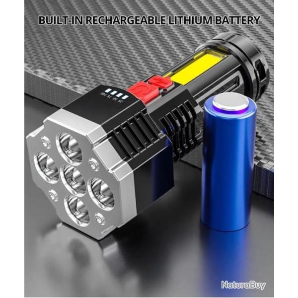 Lampe 5 led rechargeable l�g�re et compact 14 cm