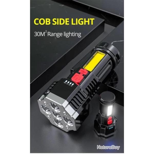 Lampe 5 led rechargeable l�g�re et compact 14 cm. A